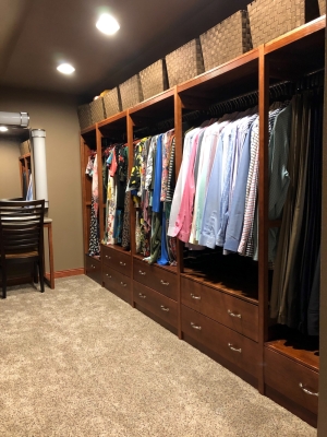 Solid Wood White Closet